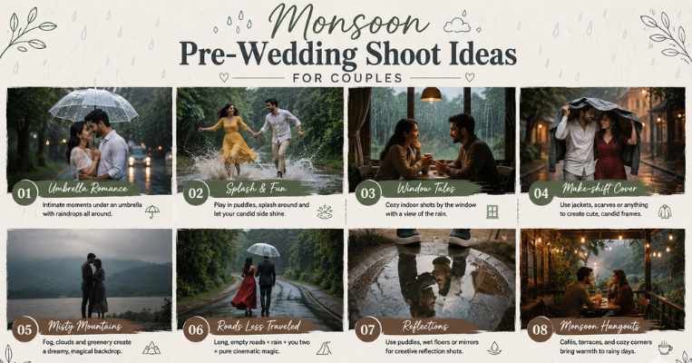 monsoon pre-wedding shoot ideas