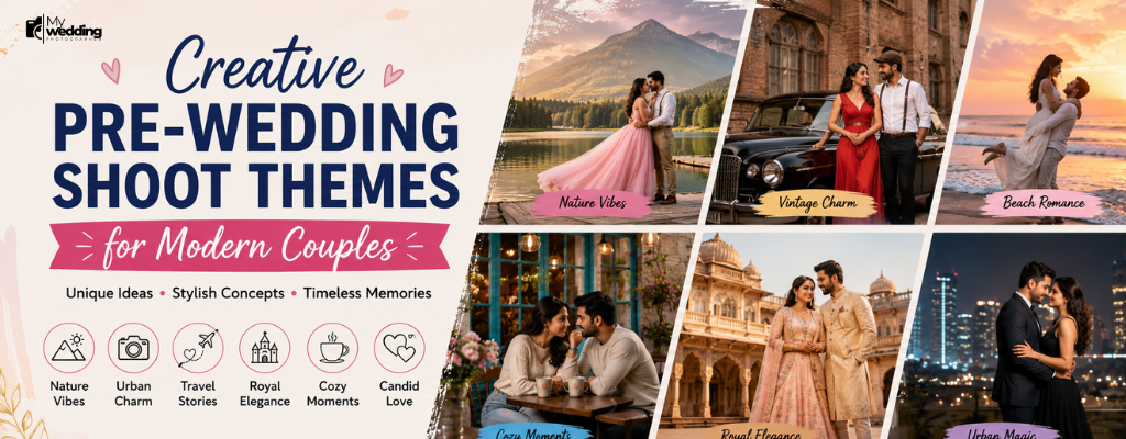 Creative Pre-Wedding Shoot Themes for Modern Couples